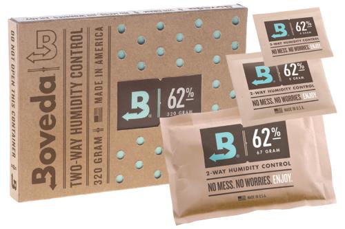 Boveda 67g 2-Way Humidity Pack 62% 12/box
