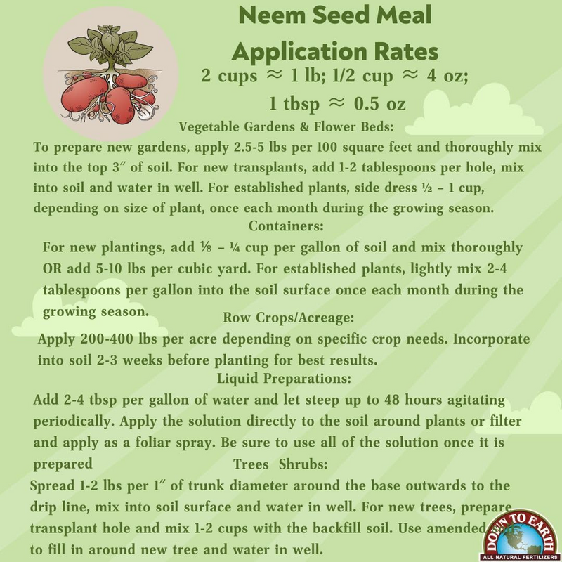 DTE Neem Seed Meal 5Lb