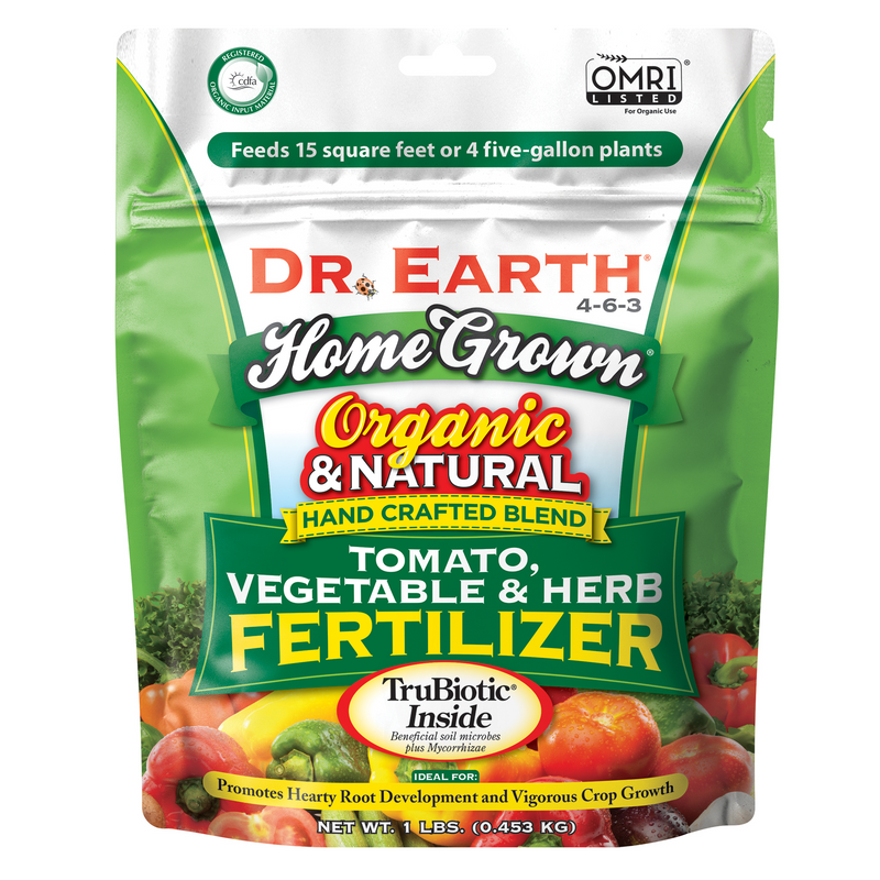 Dr. Earth Home Grown Organic and Natural Tomato Vegetable & Herb Fertilizer 1Lb