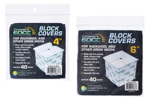 Grower's Edge Block Covers 4 in (40/Pack)