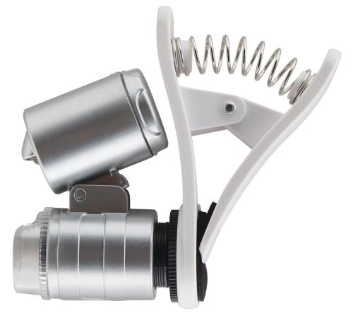 Grower's Edge Universal Cell Phone Illuminated Microscope w/ Clip—60x (20/Cs)