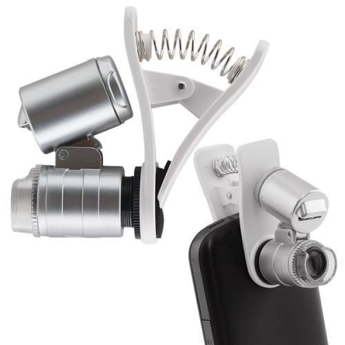 Grower's Edge Universal Cell Phone Illuminated Microscope w/ Clip—60x (20/Cs)