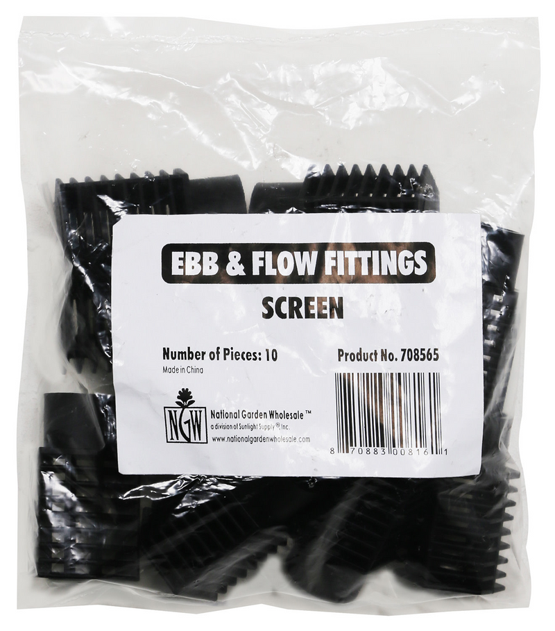 Hydro Flow Ebb & Flow Screen Fitting 10/Bag