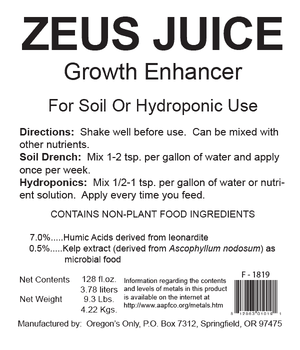 Nectar For The Gods Zeus Juice Qt