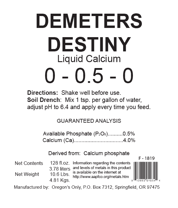 Nectar for the Gods Demeters Destiny Qt.