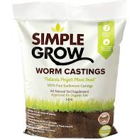 Simple Grow Worm Castings 5lb.